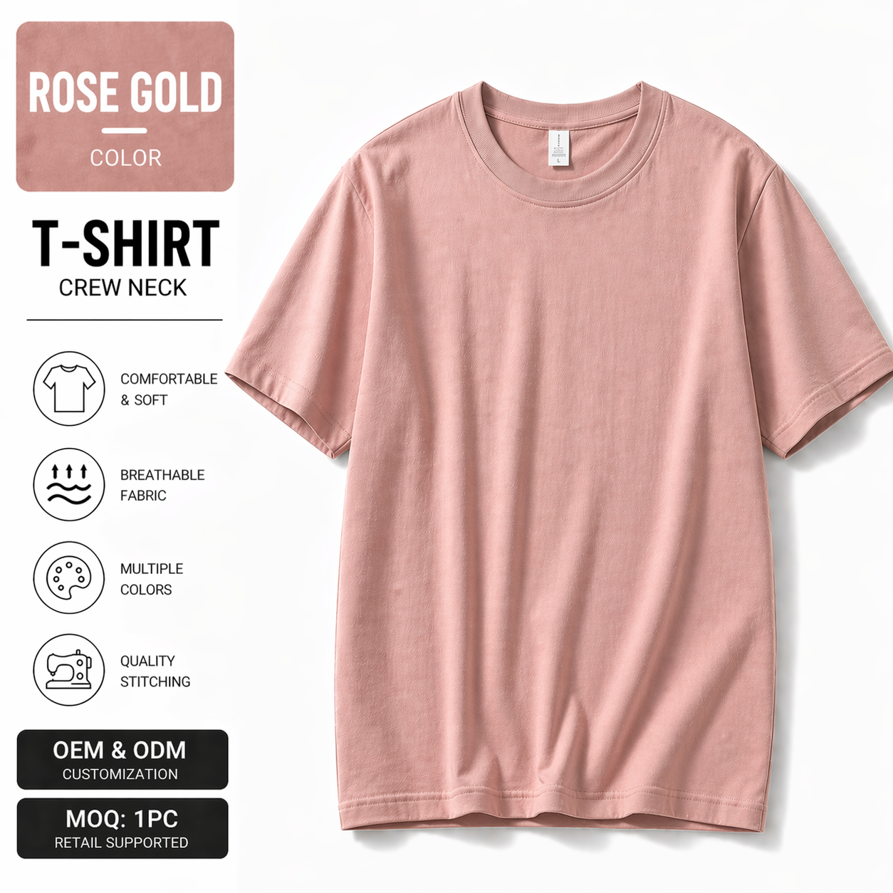 Premium 3-Pack T-Shirts / Unisex Cotton Tee / Multiple Colors / 1 PC = 3 T-Shirts / OEM & ODM Available / High Quality | Fast Shipping / Wholesale & Retail